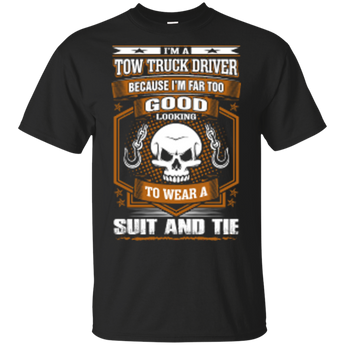 Tow Truck Driver Far Good Looking Wear Suit Tie