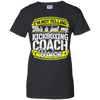 Funny Kickboxing Coach My Kickboxing Coach Voice T-Shirt