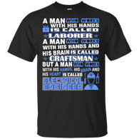 Man Work With Hand Brain Heart Electrical Engineer