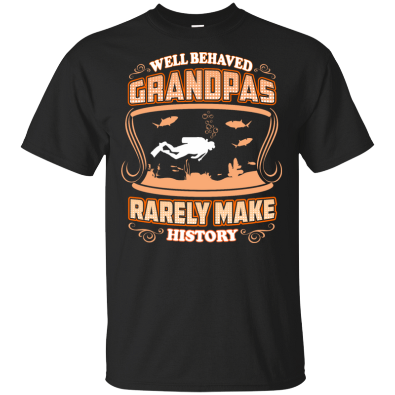 Grandpa Rare Make History Scuba Dive T-Shirt