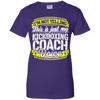 Funny Kickboxing Coach My Kickboxing Coach Voice T-Shirt