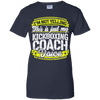 Funny Kickboxing Coach My Kickboxing Coach Voice T-Shirt