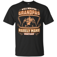 Grandpa Rare Make History Snowmobile T-Shirt