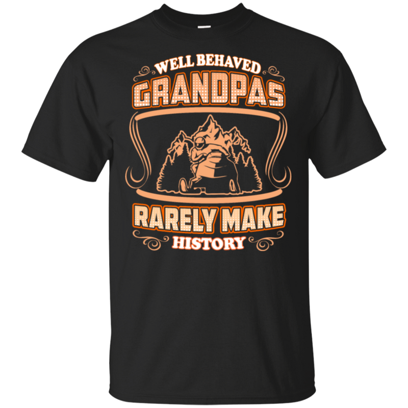 Grandpa Rare Make History Snowmobile T-Shirt