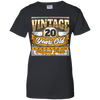 Funny 20th Birthday Vintage 20 Years Old